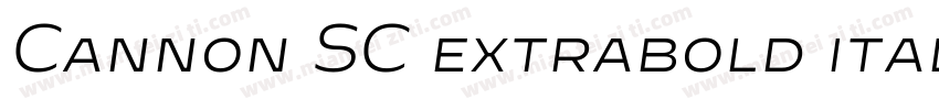Cannon SC extrabold italic字体转换